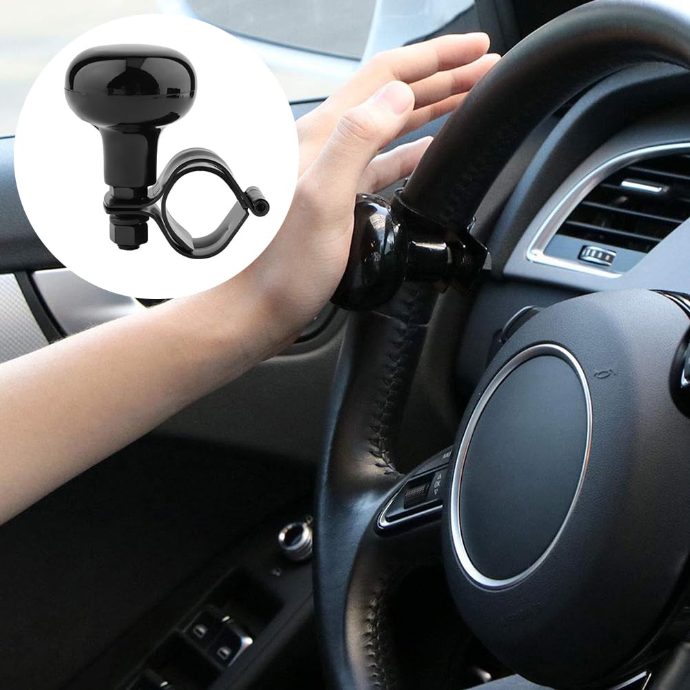 2 Pomelli Per Volante Auto Universali - Aiutosterzo Per Parcheggio, Nero - Foto 8