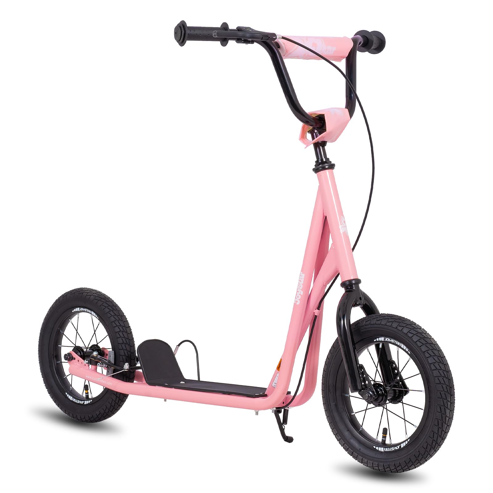 JOYSTAR Kick Scooter for Ages 5-9 Years Old Boys Girls, 12 Inch Big Wheels Scooters for Kids, Teens and Adults, Rear V-Brake and Adjustable Handlebar, Kids Scooter