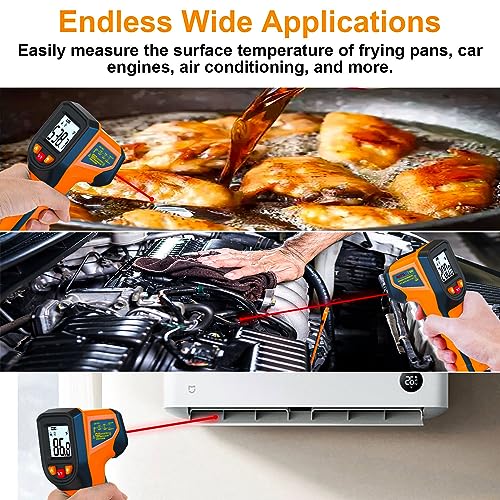 Deasomiye T600-CA Upgrade 2023 Laser Infrared Thermometer Non-Contact Digital Temperature Gun thumb #5