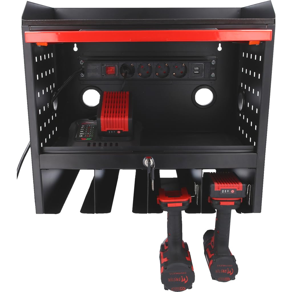 KS Tools 515.6901 eMONSTER Werkzeugschrank zur Wandmontage mit 1 Tür, H435xB480xT282mm