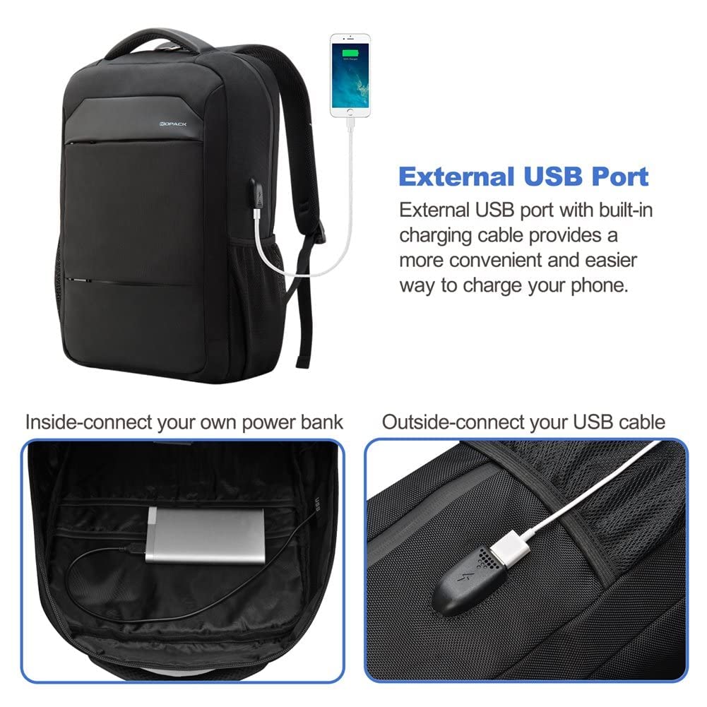 KOPACK Slim Laptop Backpack 17 inch for Men School Computer Business