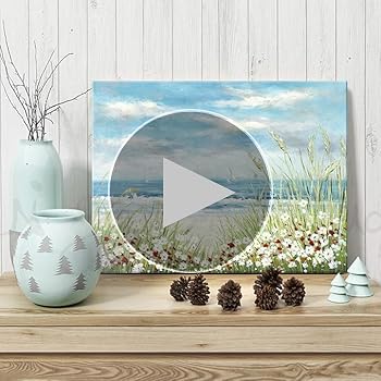 Amazon.com: UTOP-art Beach Scene Canvas Wall Art: Seaside