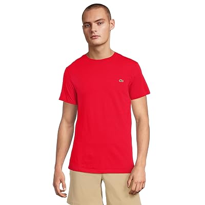 Lacoste Short Sleeve Pima Jersey Crewneck T Shirt Men