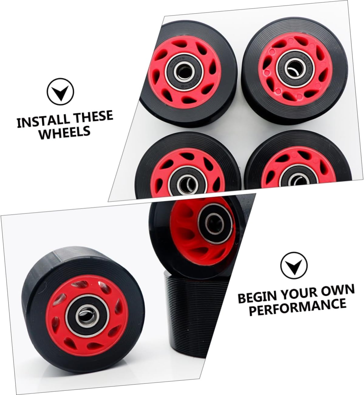 Hardness Double Row Roller Wheels for Speed Skating Bones Wheels Smooth