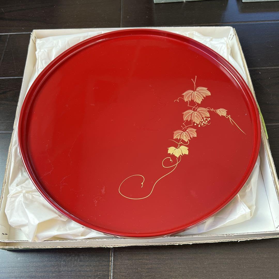 値下げ【高級♪】秋田特産　伝統工芸品　川連漆器　おぼん 値下げ【高級♪】秋田特産 伝統工芸品 川連漆器 おぼん 川連漆器 お盆 13