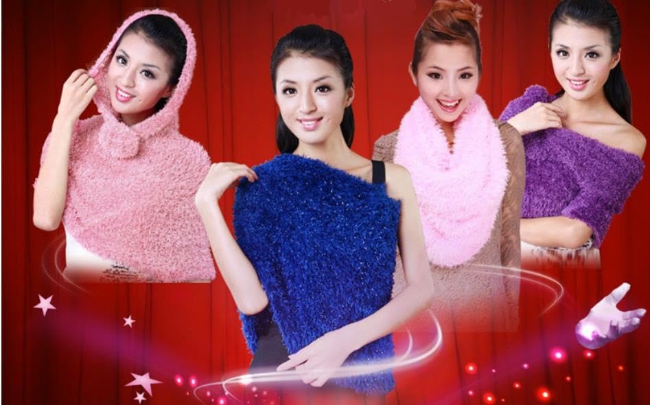 Women's Magic Changed Scarf Magic Warm Woolly Scarf Shawl for Autumn Winter4