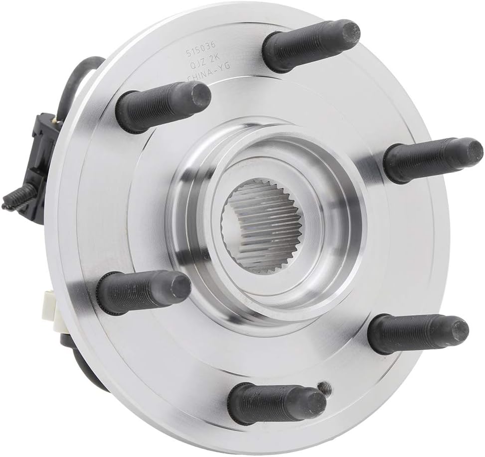 [2-Pack] 515036 FRONT Wheel Bearing Hub Assembly [4WD/AWD] Compatible With [Cadillac] Escalade, [Chevrolet] Avalanche, Express 1500, Tahoe, Silverado 1500, [GMC] Yukon Sierra 1500, Savana 1500, 6 Lugs