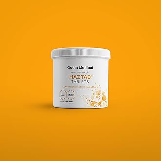 HAZ-TAB Chlorine Disinfectant Tablets, 4.5g NaDCC, Single Tub of 100 Tablets