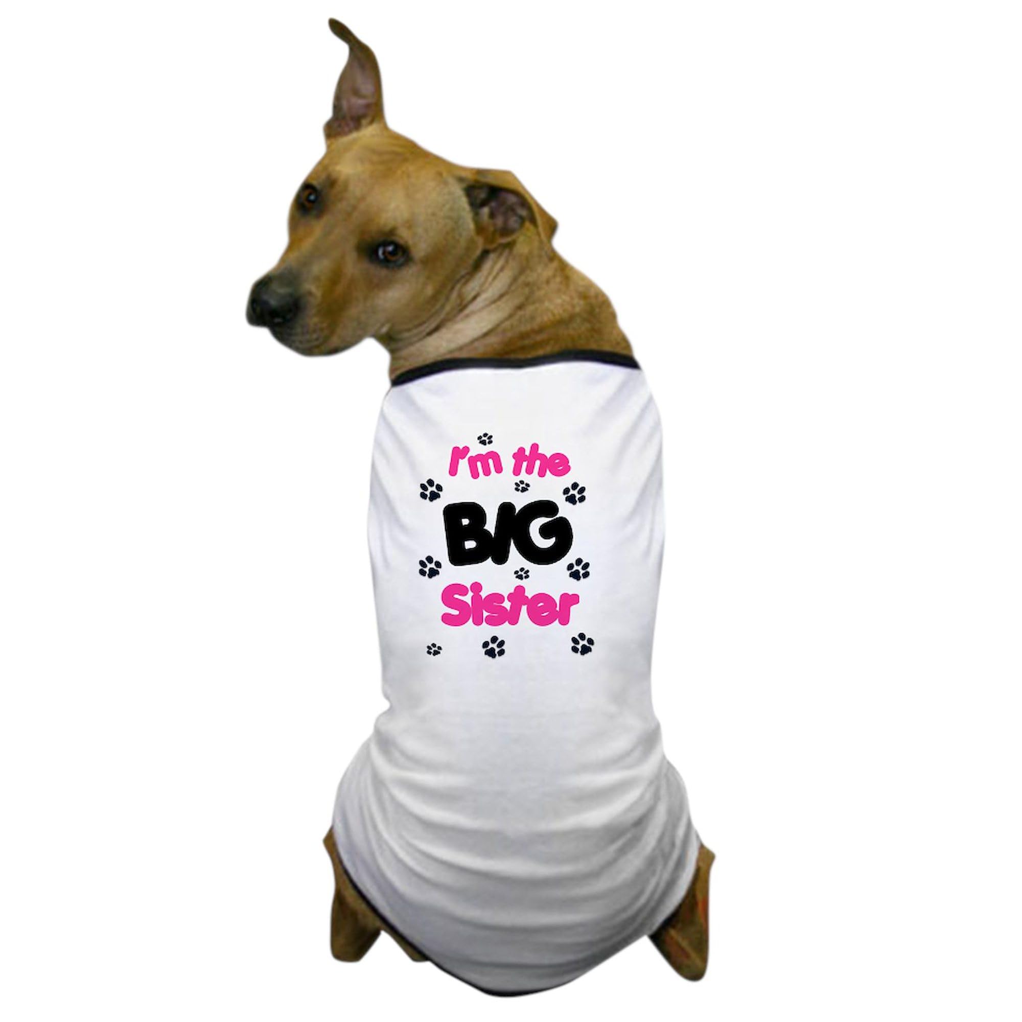 CafePress Dog I'm The Big Sister Dog T-Shirt, Pet Clothing, Funny Dog Costume