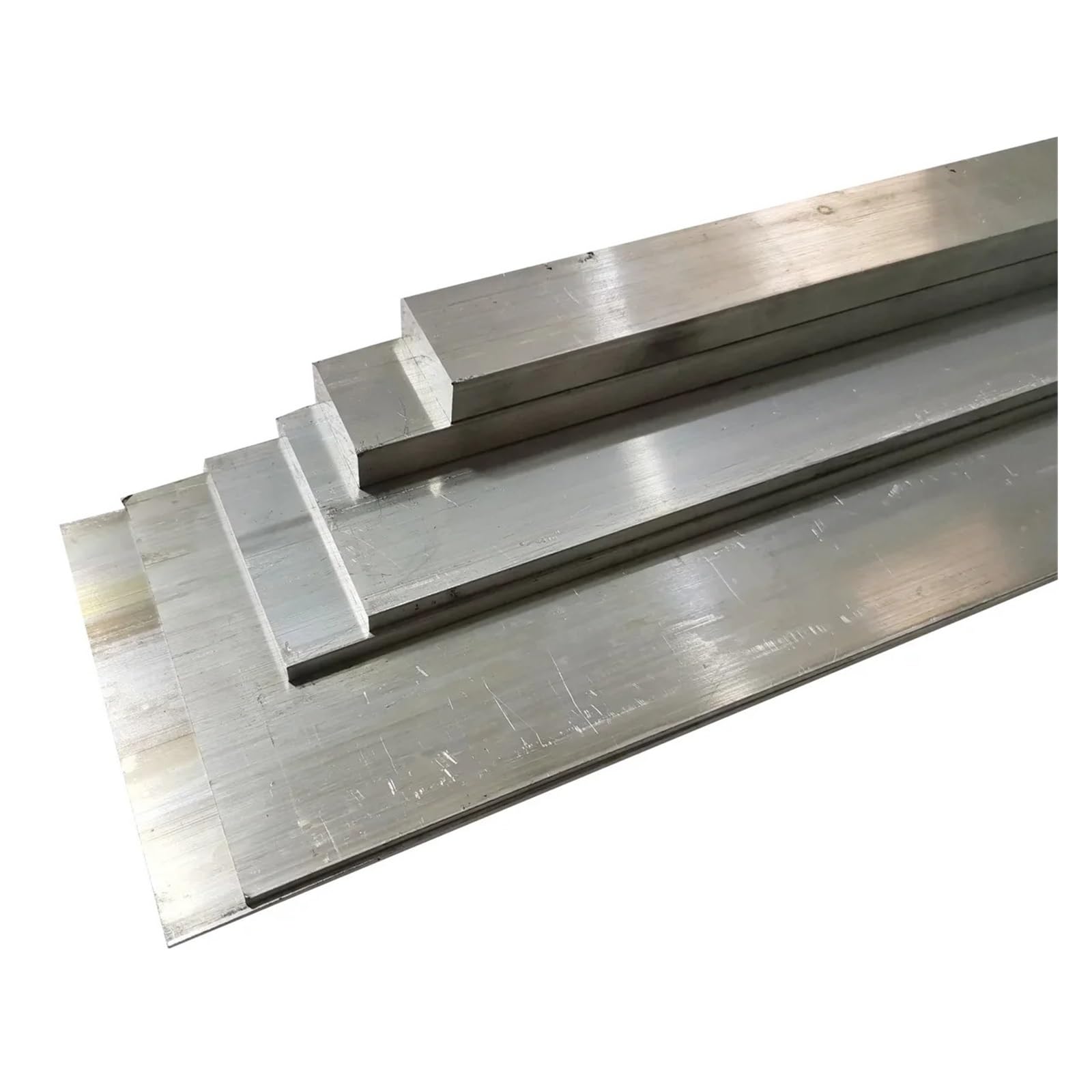 Drążek aluminiowy 6061 aluminiowa blacha aluminiowa Home "zrób to sam", szerokość 10-100 mm, metalowa płyta CNC (10 x 50 x 500 mm, 1 szt.)
