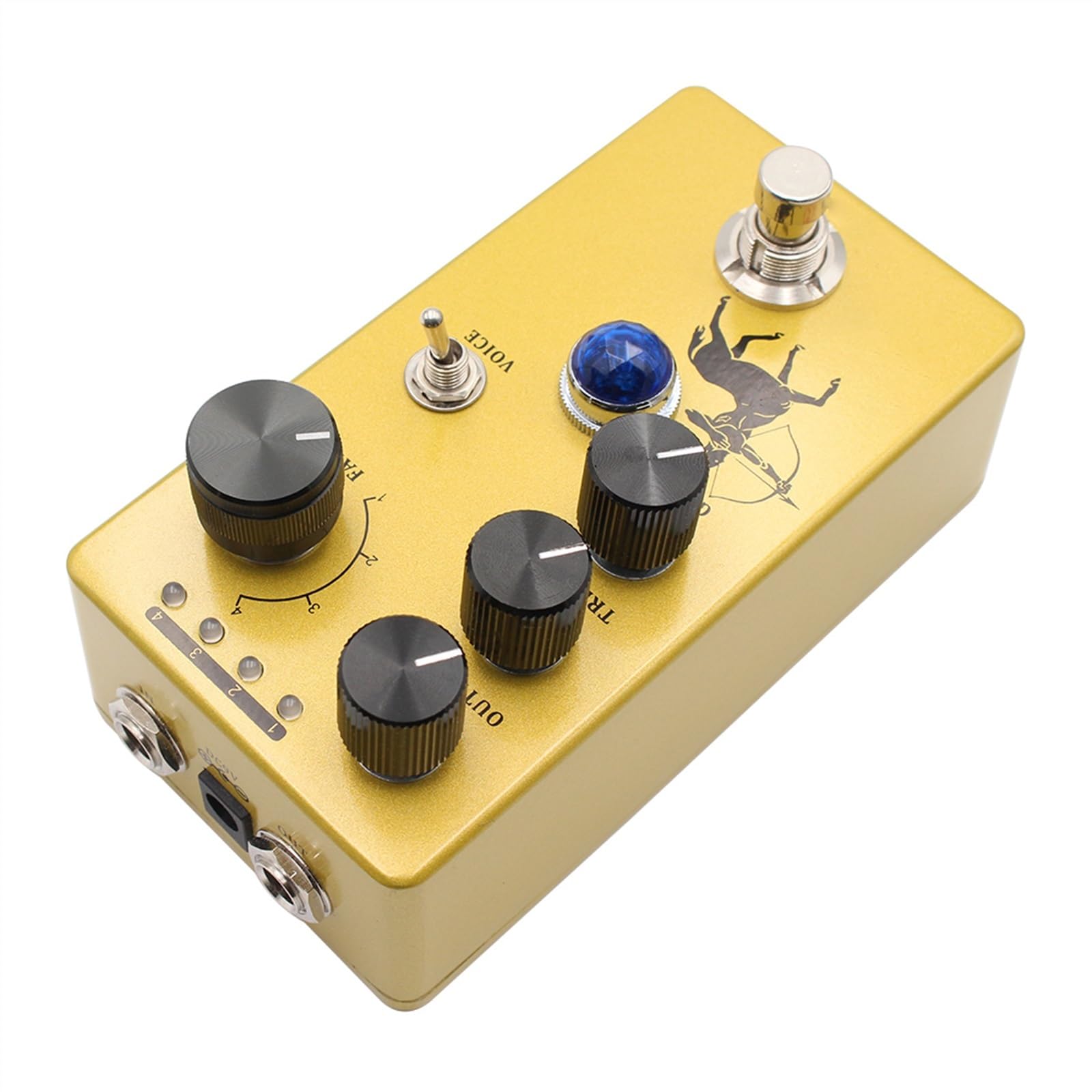 efekty gitarowe Pedał gitary High Gain Distortion Overdrive Efekty do gitary elektrycznej 4 tryby do akcesoriów do gitary basowej