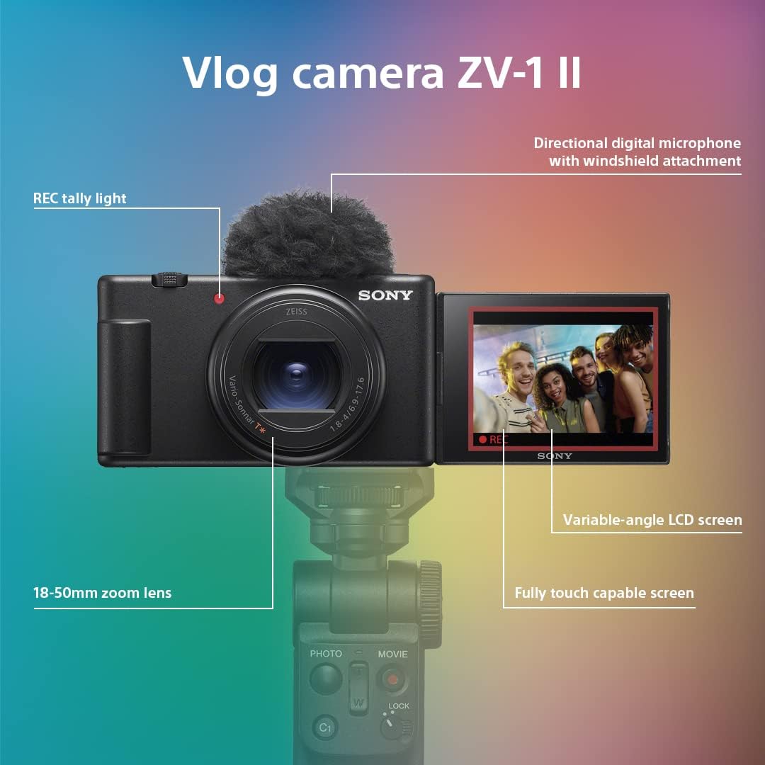 Vlog camera ZV-1 II di Sony | Fotocamera digitale (schermo orientabile per il vlogging, obiettivo con zoom grandangolare, video 4K, microfono multidirezionale) : Amazon.it: Elettronica Vlog camera ZV-1 II di Sony | Fotocamera digitale (schermo orientabile per il vlogging, obiettivo con zoom grandangolare, video 4K, microfono multidirezionale) : Amazon.it: Elettronica