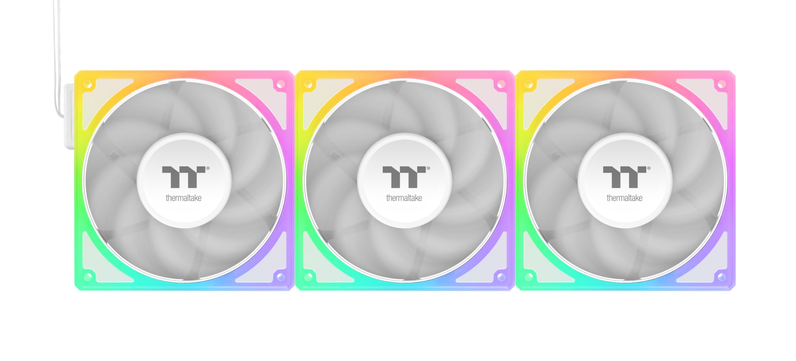 Thermaltake MAGCurve 360 Ultra ARGB | Refrigeración Líquida AIO CPU | Pantalla Curvada AMOLED 2K de 6,67″ | 3× TOUGHFAN EX 120 ARGB con Aspas Reversibles y MagForce 2.0 | Radiador de 360 mm | Blanco