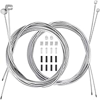 Universal Bike Brake & Shifter Cable Set - 18PCS Complete Inner Replacement Kit for MTB, Road, Folding Bikes | Durable Stainless Steel