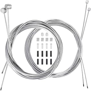 Universal Bike Brake & Shifter Cable Set - 18PCS Complete Inner Replacement Kit for MTB, Road, Folding Bikes | Durable Stainless Steel