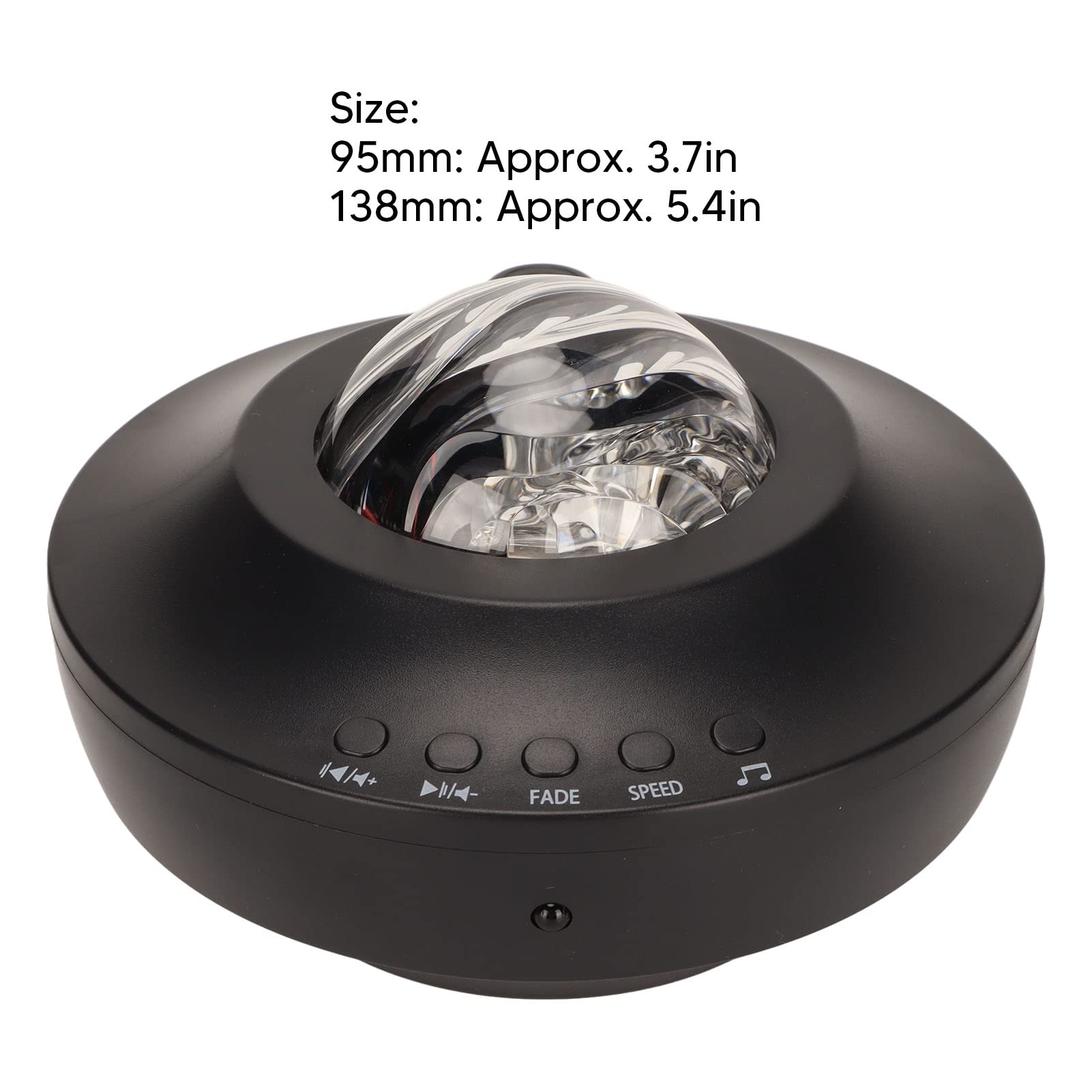 Proiettore Aurora 'aurora boreale, 5 in 1 Proiettore stellare a luci bianche con altoparlante Bluetooth, timer e telecomando Proiettore Proiettore di luce notturna per soffitto
