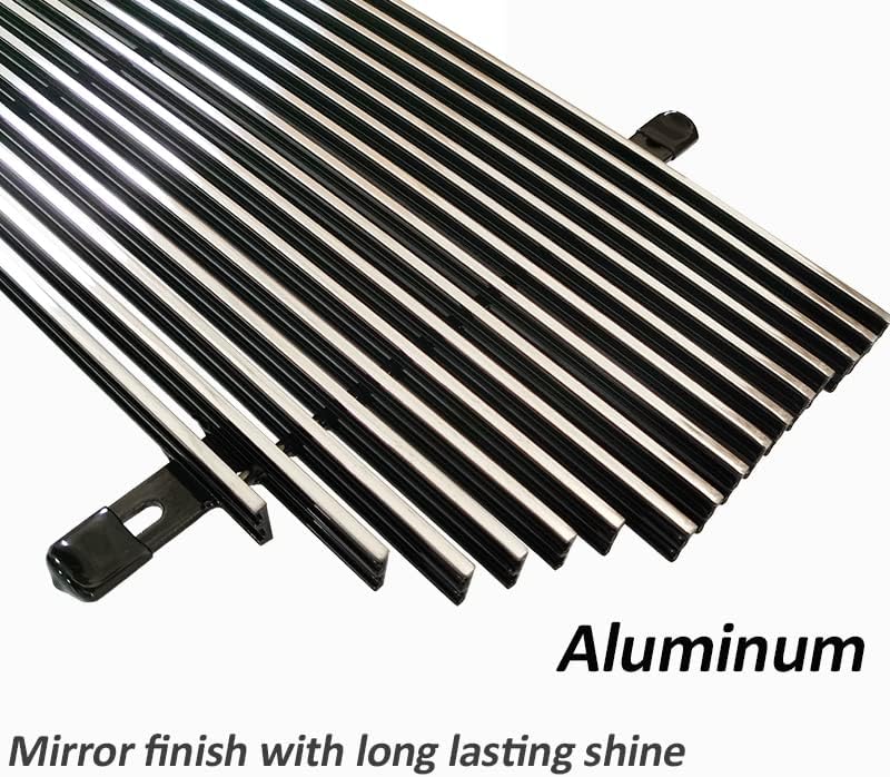 Miniatura 3 de Rejilla cromada para GMC Sierra 15002500HD3500 2003-2007 Insertos de parrilla frontal Billet 3 piezas de aluminio protector de repuesto 04 05 06