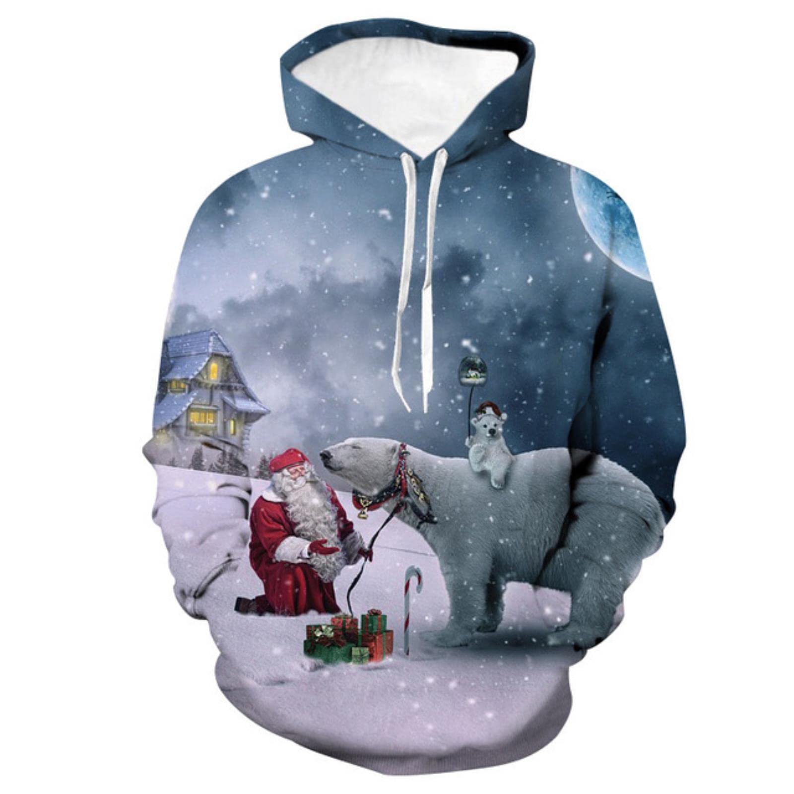 Hoodies de Noël imprimé vêtement chien SUBX automne pour les photos de famille en 2XL