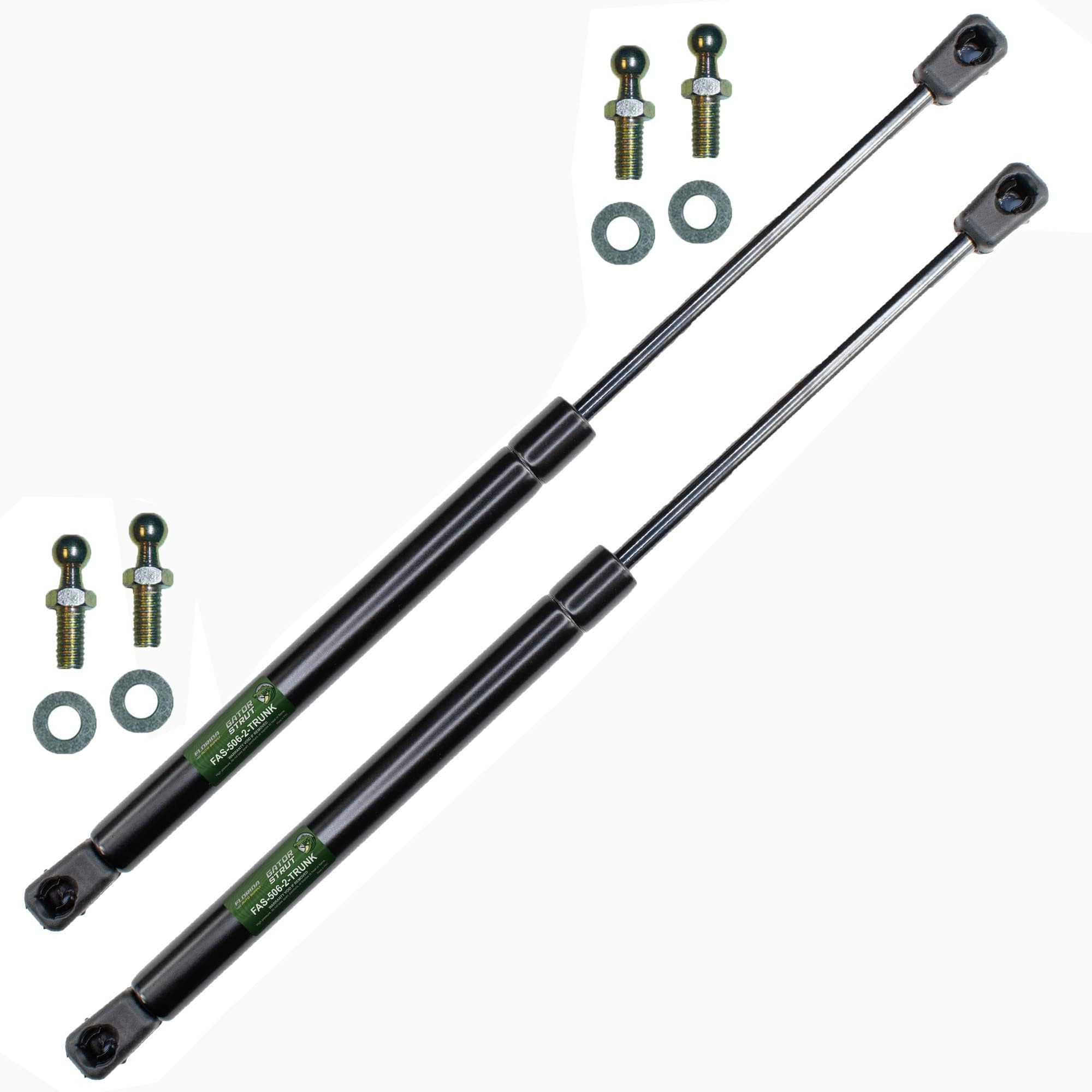 Gator Strut 2 Trunk Lift Supports, Compatible with: 1993-1997 Honda Civic Del Sol with 4 Replacement Studs - Gas Shock - , FAS-506-2