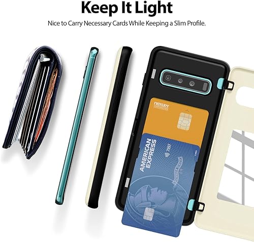 Miniatura 436 de GOOSPERY Parachoques magnético para puerta compatible con Galaxy S23, tarjetero tipo cartera, cierre automático, protección de doble capa resistente