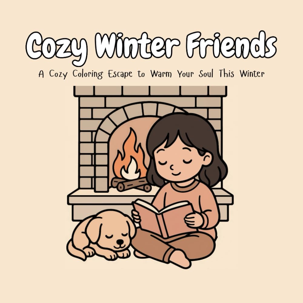 COZY WINTER FRIENDS A Cozy Coloring Escape to Warm Your Soul This Winter