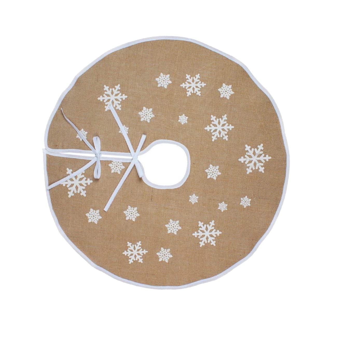 MAGICLULU 2pezzi Gonna Per Juta Fiocco Decorazione Natalizia e Accessori Festivi Per Atmosfera Accogliente