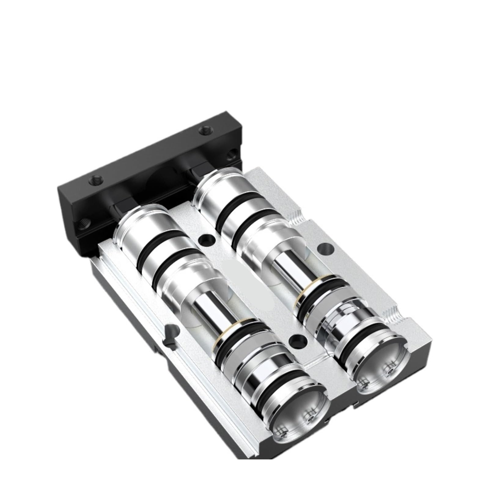 DEBLAN Cilindro neumático de Doble pistón y Doble Eje, Cilindro Doble con imán TN32*40-S, Empuje 56 kg, Carrer 40 mm