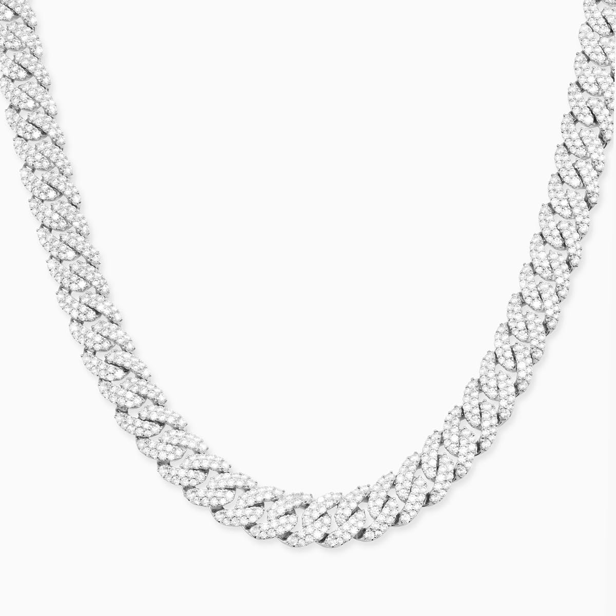 GEHNEY joy of jewels JMN Thick Necklace: Cuban Link Chain, Cubic Zircon Diamonds, Hip Hop Style Jewelry for Stylish Individuals for Men and Boys (JMN2-WHITE-20 INCH) (B0CJYF71FH) Amazon Price History, Amazon Price Tracker