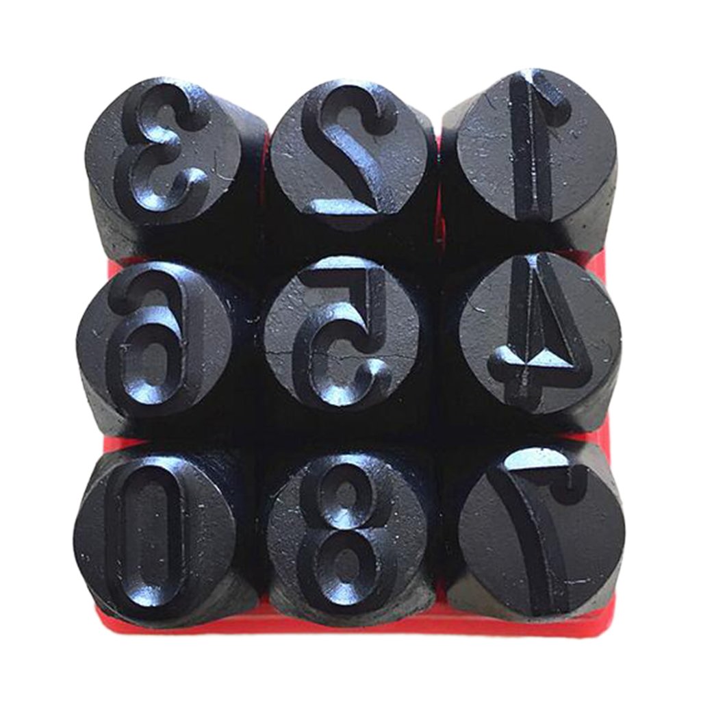 Set di 36 Punzoni per Numeri E Lettere, 5/16 di Pollice (8 Mm)