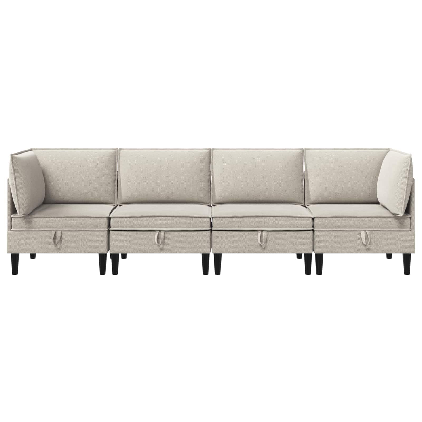Genérico Juego de Muebles de salón 4 uds. Avena Tela,Mobiliario,Sofás,280 x 70 x 82 cm-3413784