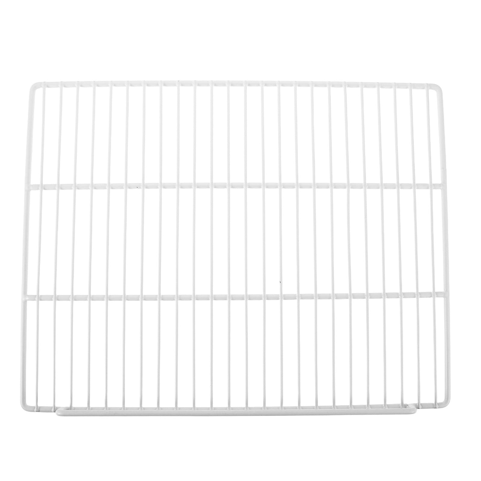 Mobestech Ripiano per Frigo in Acciaio Bianco, Divisorio per Freezer 1 Pz | Griglia Bordi Aperti, Portata Elevata, Facile da Pulire, Spazio Regolabile per Scaffale Interno