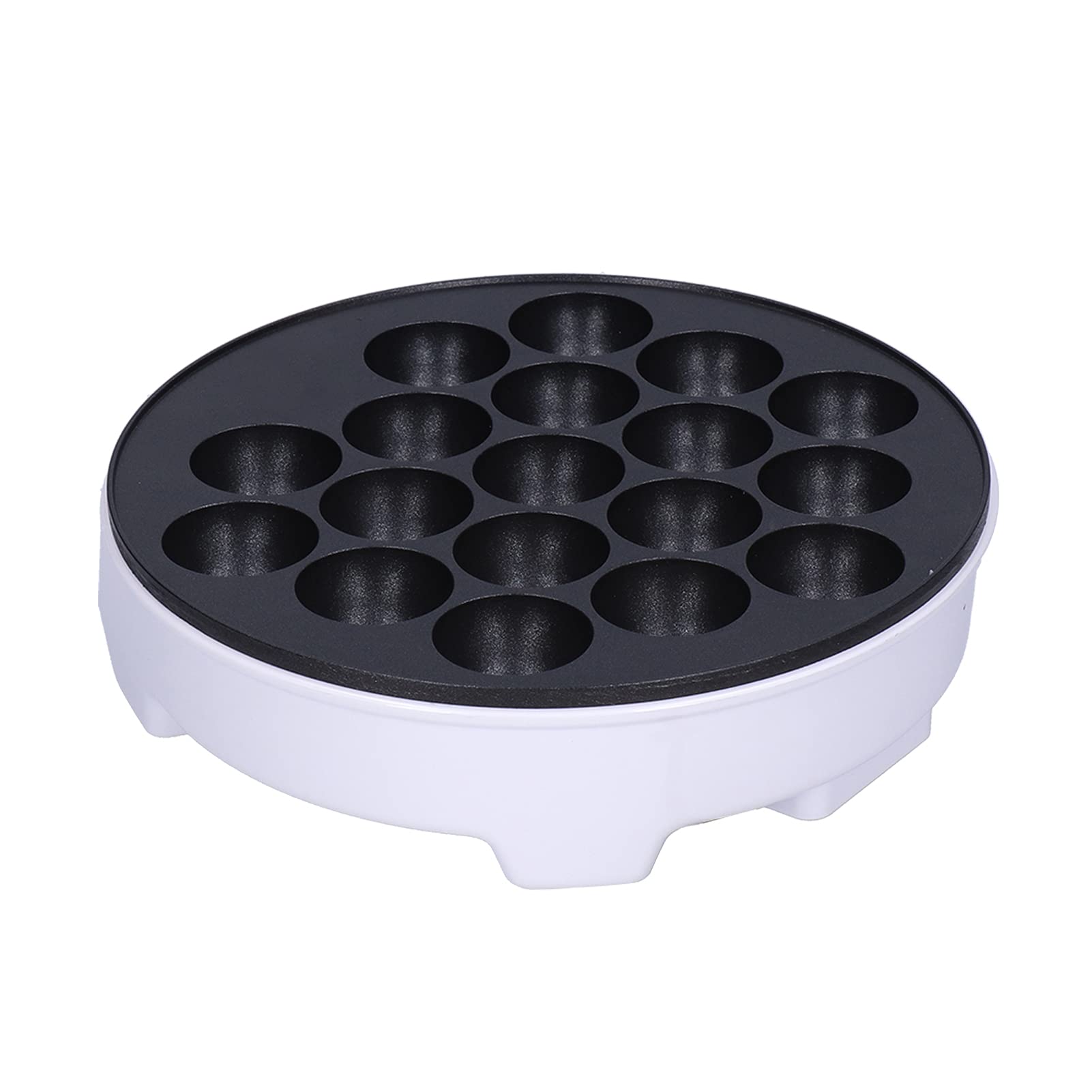 Fabricante de Takoyaki Eléctrico, Pan de Takoyaki sin Palo, una Máquina de Desayuno de Balón de 18 Hoyos Fácil de Usar, con Fruta, Chocolate, Huevos, Masa o Salchichas (Enchufe