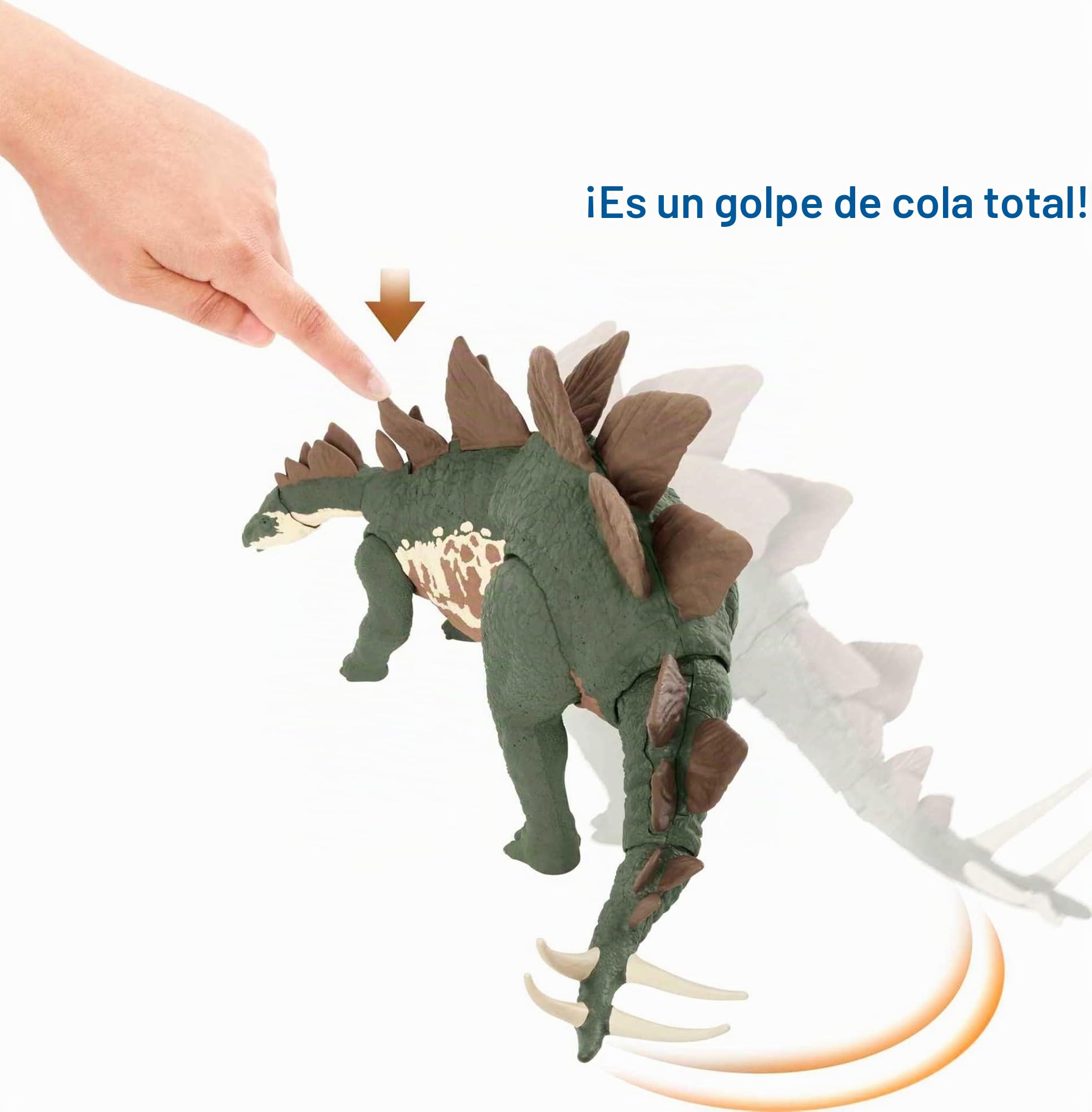 Jurassic World Dinosaurio Stegosaurus Escapista Figura articulada de juguete que escapa de su jaula (Mattel GWD62)