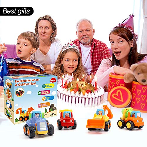 ORWINE Inertia Toy Early Educational Toddler Baby Toy Friction Powered Cars Push and Go Cars Tractor Bulldozer Dumper… - Image 6