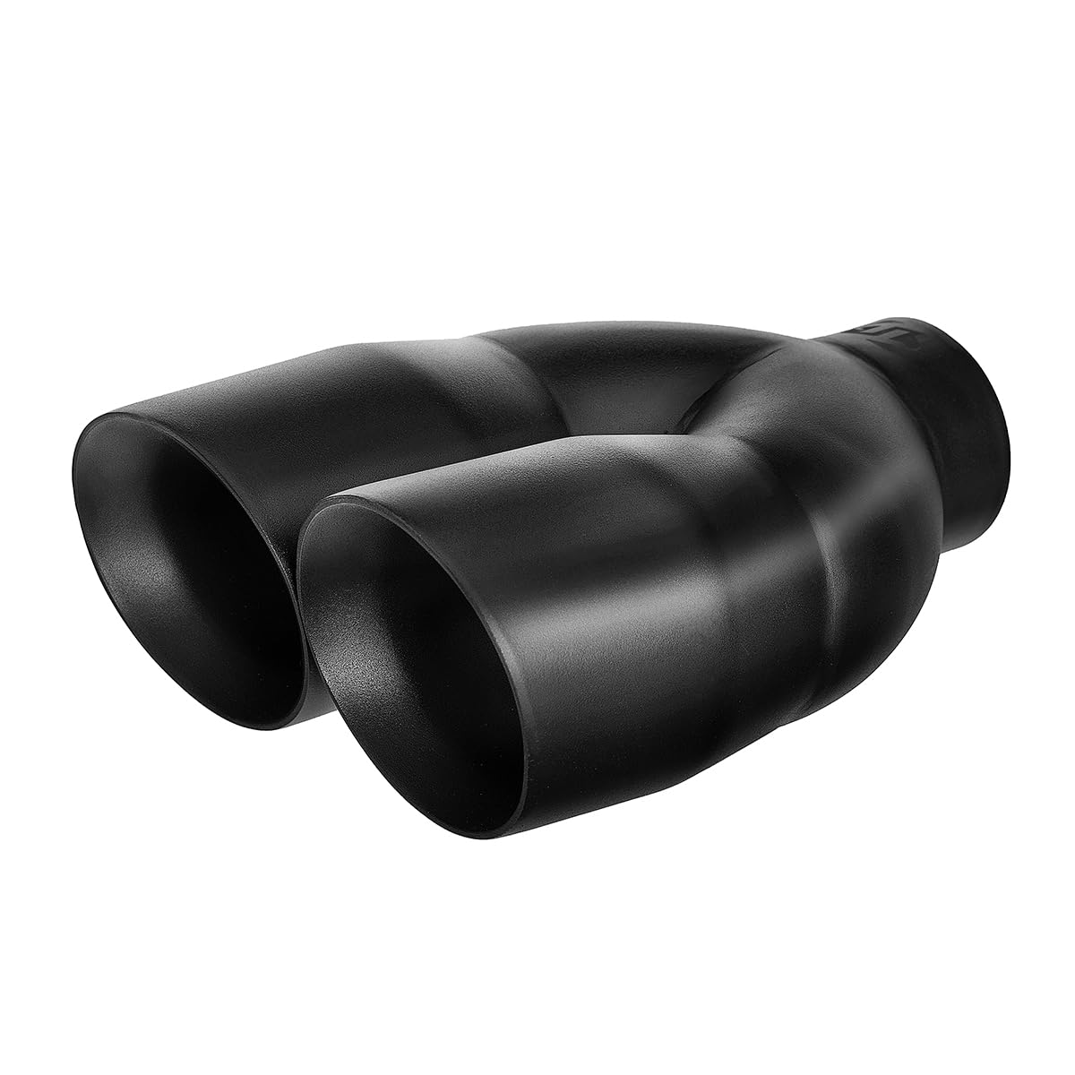 Black Dual Exhaust tip - 2.5" ID x 7"OD x 9"L - Double Wall Weld On Muffler Tail Pipe Stainless Steel Black Coated