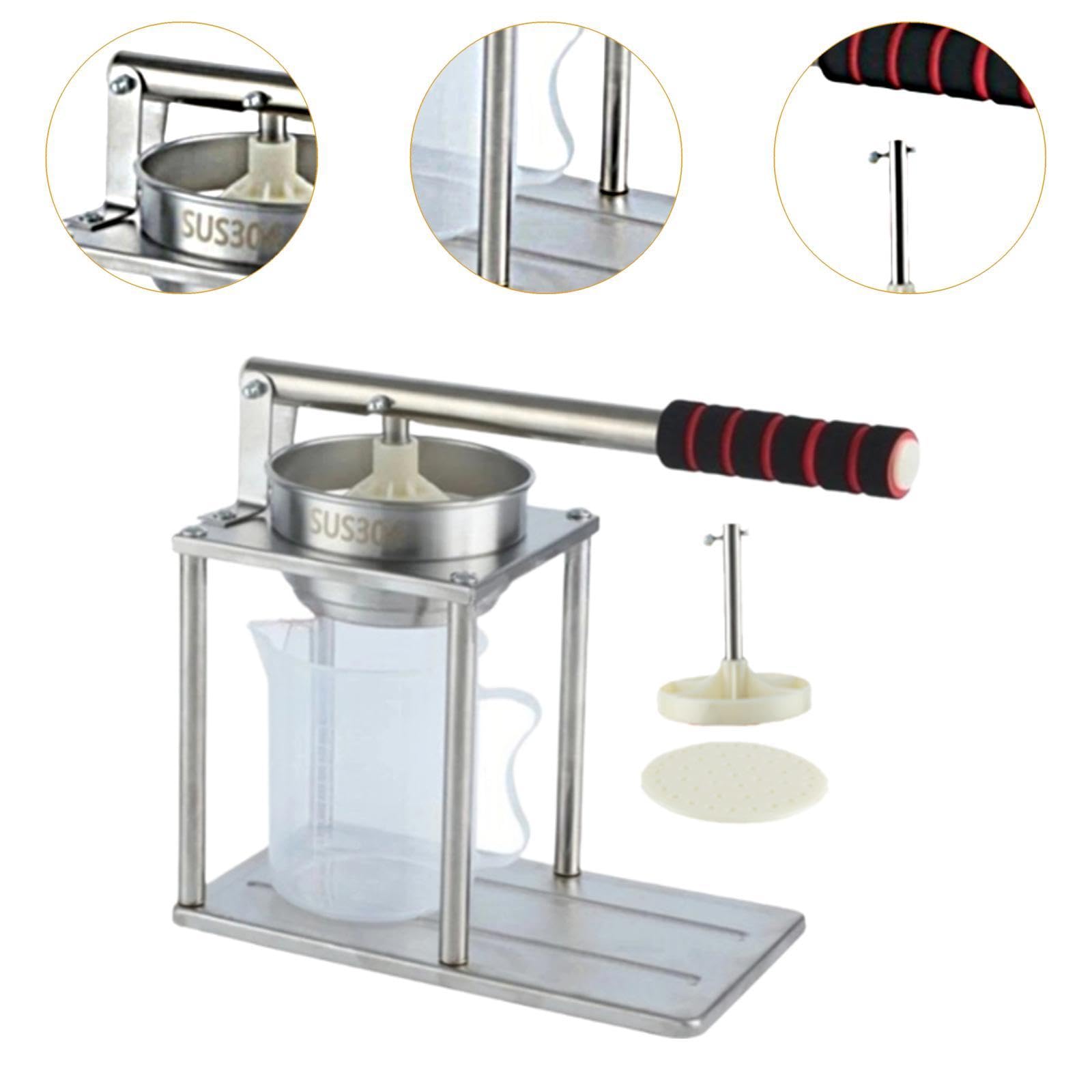 Manuel Machine à Jus Extracteur de Fruits Presse-Pamplemousse Conception Ergonomique Nettoyage Rapide Adapté à la Maison