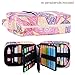 qianshan 202 Colored Pencils Pencil Case - 136 Color Gel Pens Pen Bag or Marker Organizer - Universal Artist Use Supply Zippered Large Capacity Slot Super Big Professional Storage Mandala-Purple