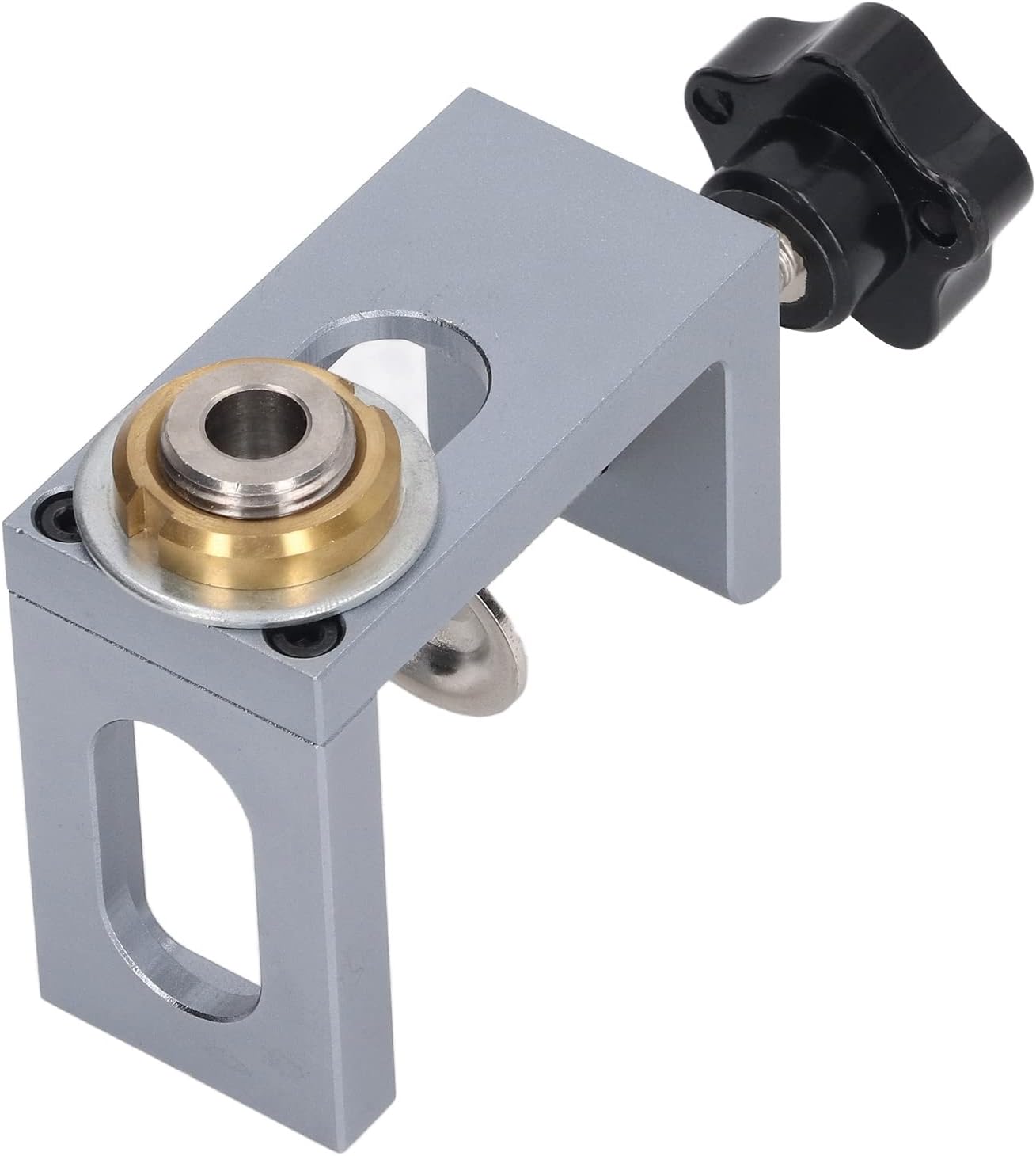 Professional Woodworking Hole Locator Kit Aluminum Alloy Doweling Jig with Fast Positioning for Cabinet Making Furniture Assembly and DIY Wood Projects