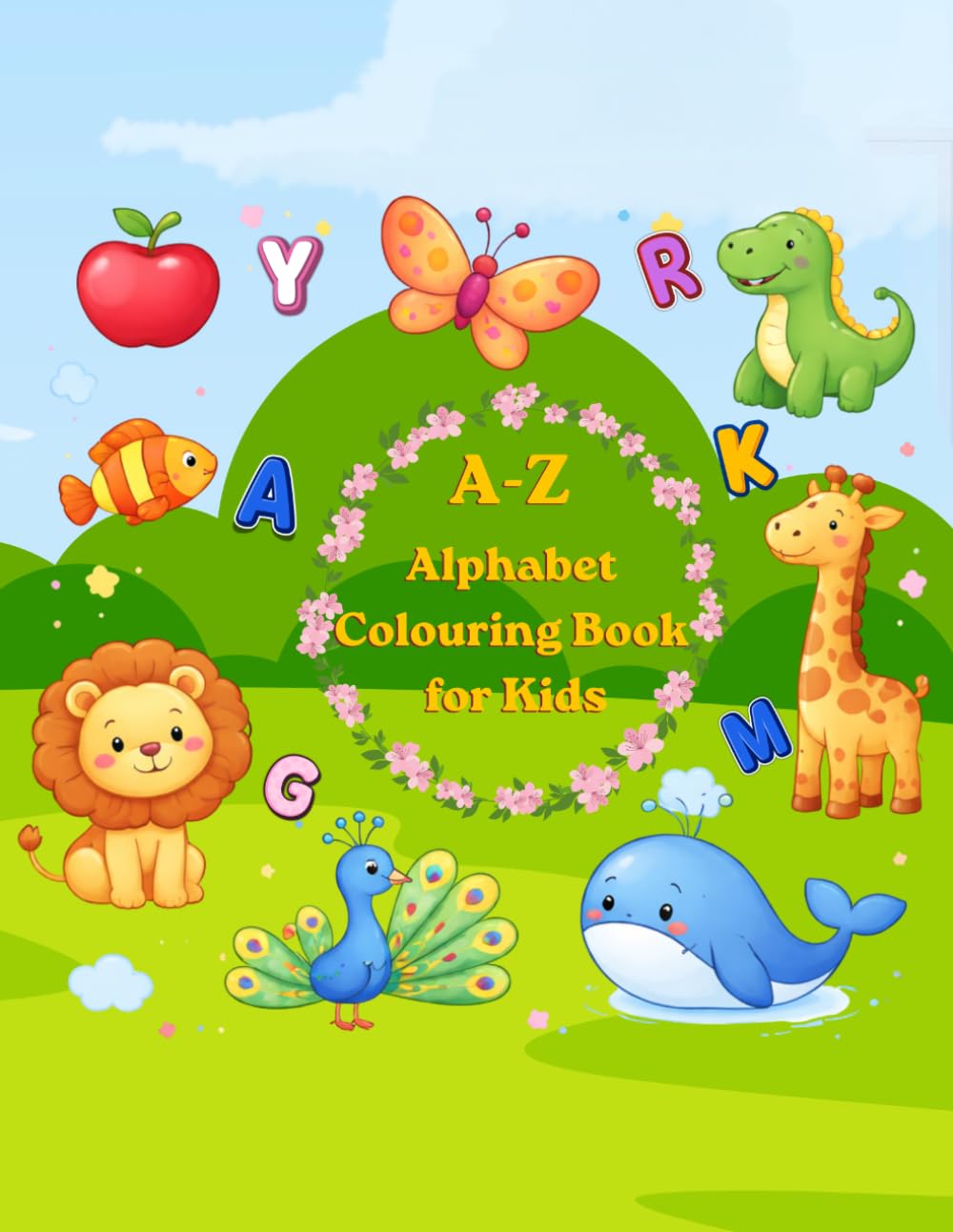A-Z Alphabet Colouring book for kids: Learn A to Z with Fun Colouring Activities