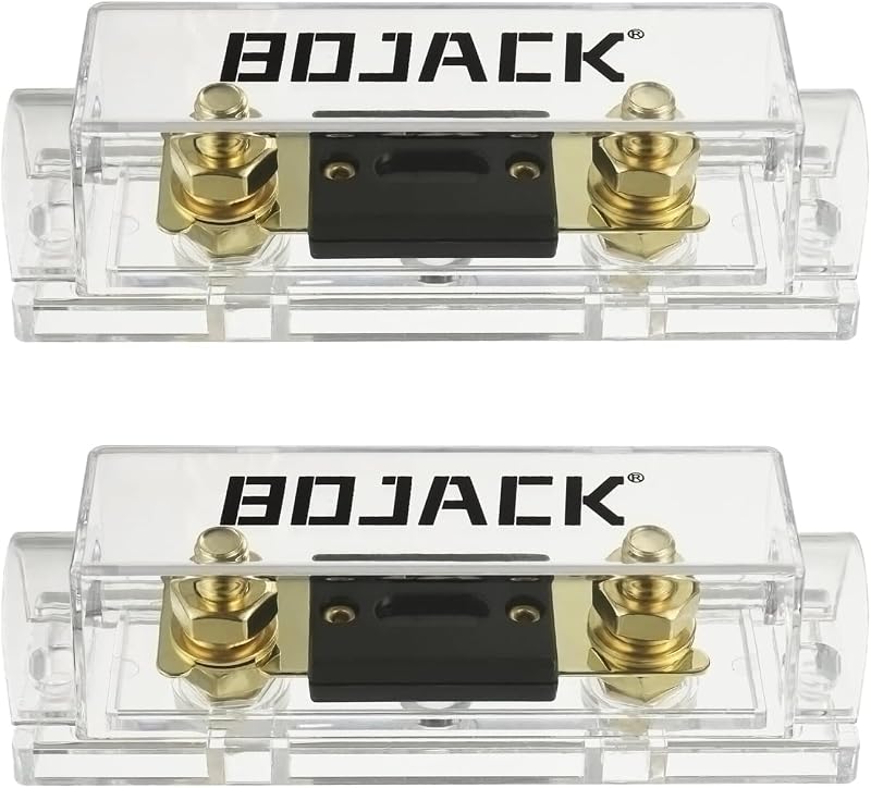 Porta-fusível ANL BOJACK 0/2/4 AWG com fusível 125 A para cabos 0, 2, 4 e 8 AWG – Kit com 2