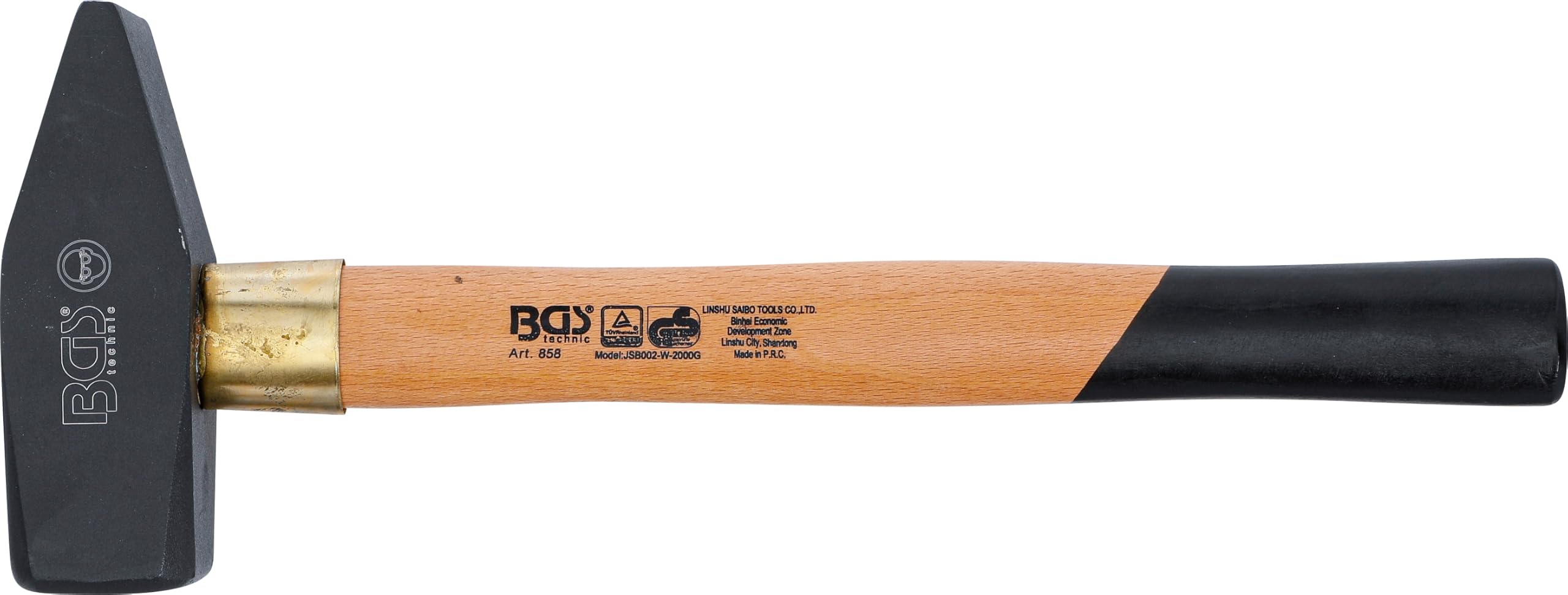 BGS 858 | Martello per meccanica | manico in legno | DIN 1041 | 2000 g