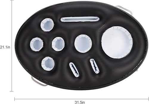 Miniatura 8 de Inflatable Pool Drink Holder with Large Capacity, Floating Drink Float for Hot Tub, Pool, Beach & Party - Holds Drinks, Phones & Snacks, Easy