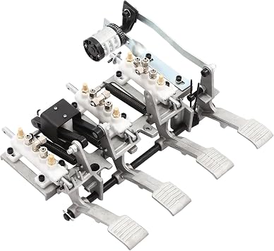 Pneumatic Tire Changer Machine Air Control Valve, 4 Pedal Foot Control Switch, Aluminum Frame, Tire Changer Component for Auto Maintenance
