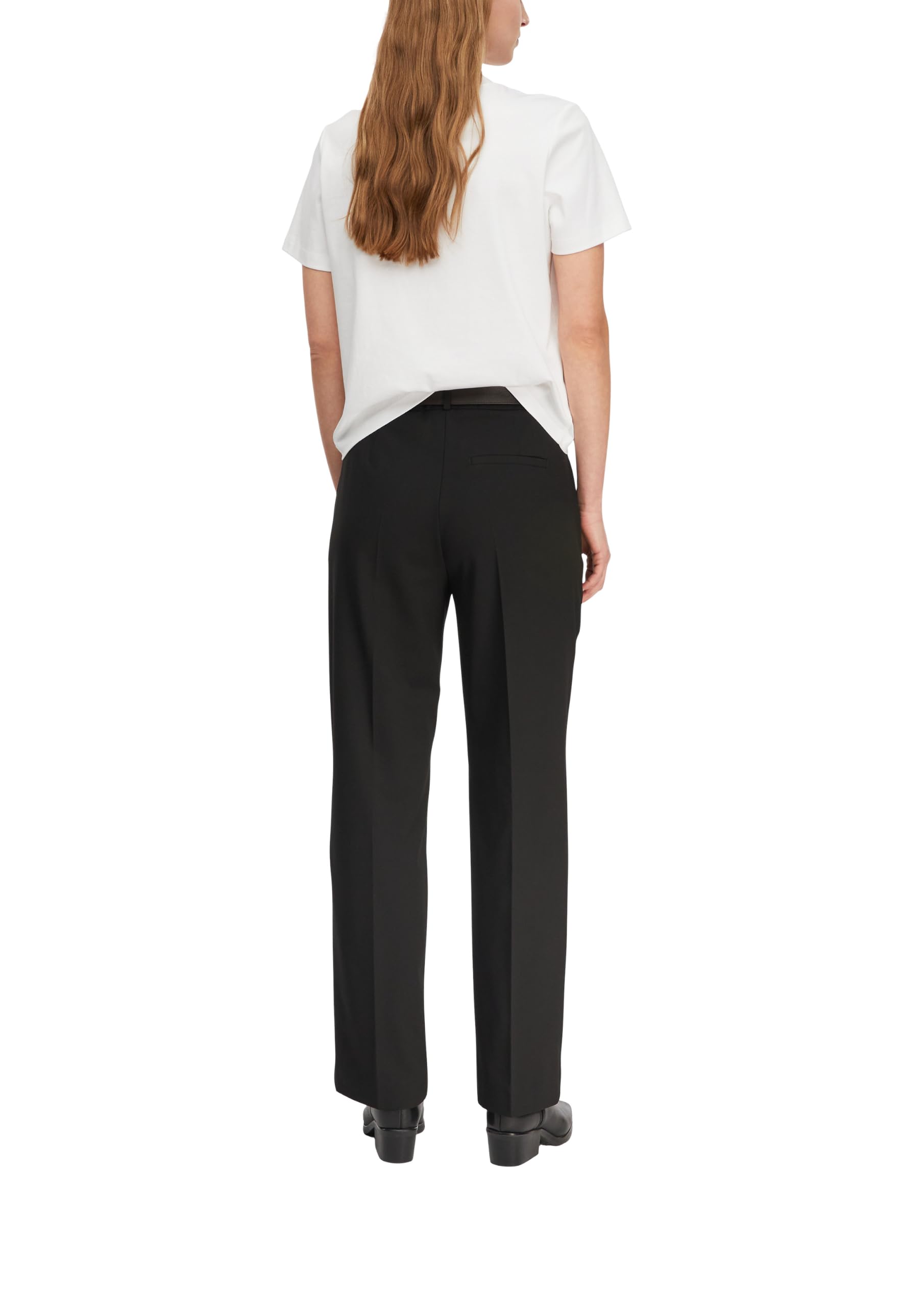 Comma Straight-Leg-Hose aus Viskosemix