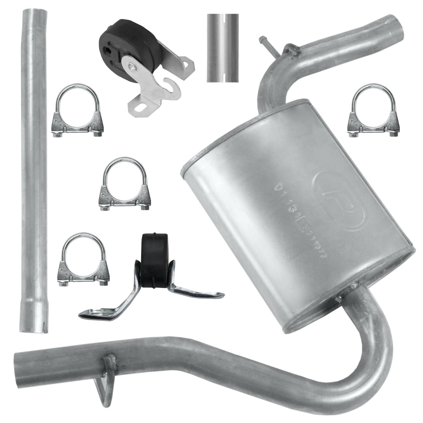 POLMOstrow Auspuff Mitteltopf für Audi A4 B6 1.9 TDI Stufenheck, Kombi Avant 2000-12.2004