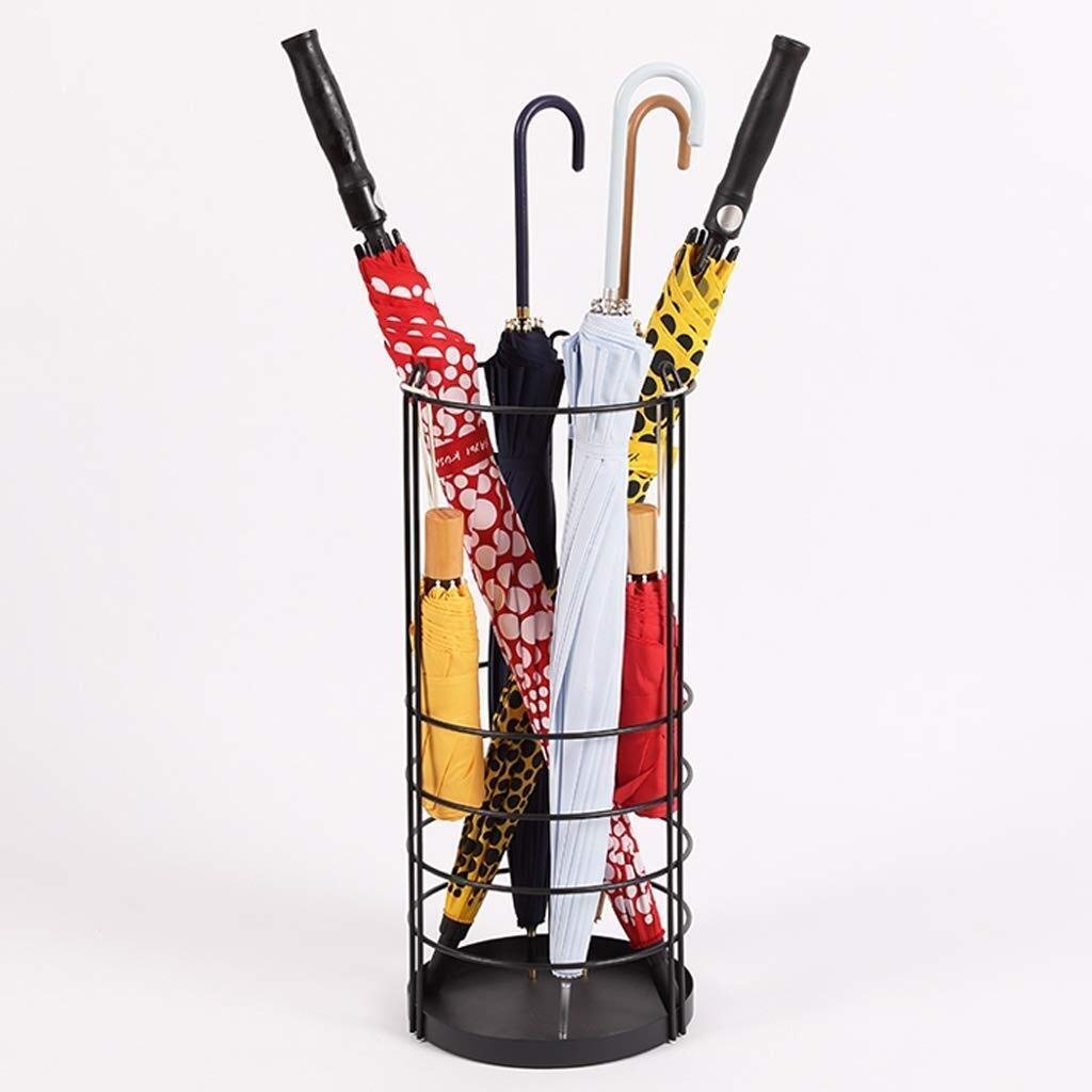 HYLYGFH Stylish Gold Wrought Iron Umbrella Stand - Family Hall Hanging Storage Rack for Umbrella nization and Home Décor