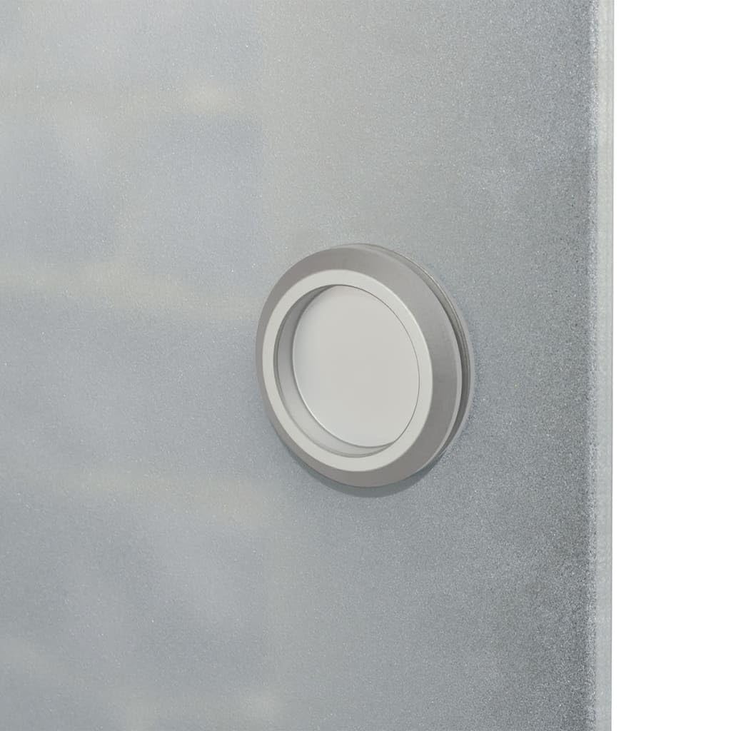 Doble puerta corredera de cristal | Cristal translúcido, riel de aluminio, deslizamiento silencioso, accesorios de montaje incluidos