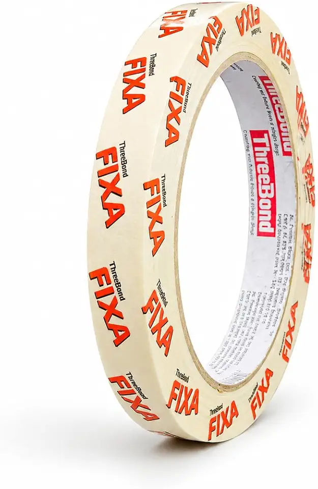 Fita Crepe 18mm x 50m ThreeBond – Fita para Pintura, Mascaramento Automotivo, Acabamento e Proteção de Superfícies