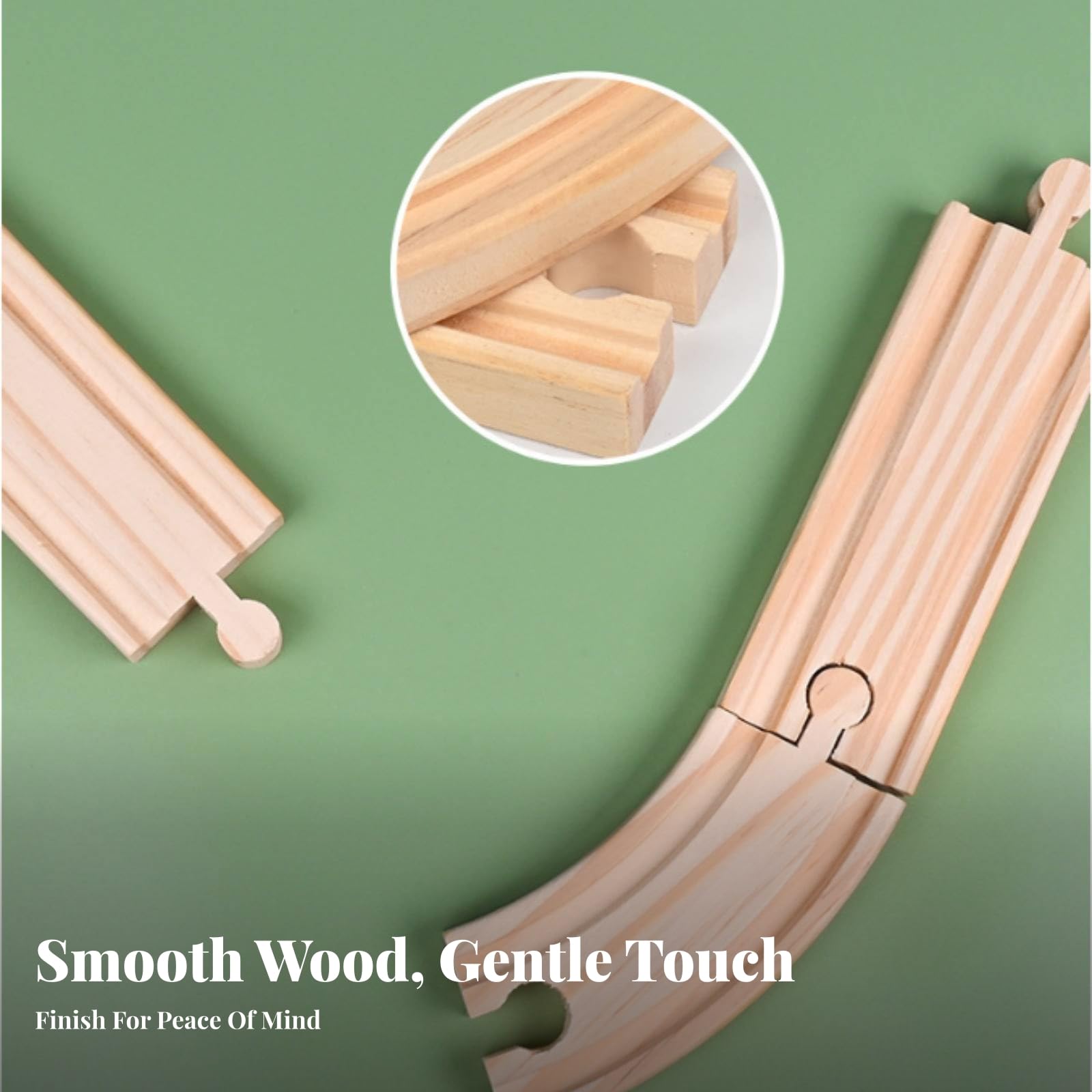 Pista Tren Madera Accesorios Incluidos Vías Encajables Madera Pasaje Subterráneo Rojo Accesorio vía Tren
