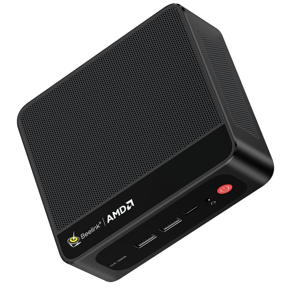 Beelink Mini PC SER5 MAX Mini Computer con AMD Ryzen 7 7735HS (8C/16T, fino a 4,75 GHz), Grafica AMD Radeon, 24G(12G*2) LPDDR5, 1TB M.2 PCIe SSD, Supporto BT 5.4/WiFi 6/2500 Mbps LAN/HDMI/DP/Type-C